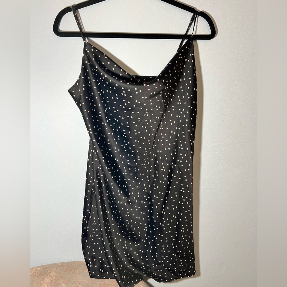 Urban Outfitters Polka Dot Cowl Neck Dress